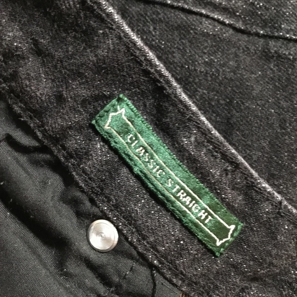 Ralph Lauren black denim jeans vintage size 34x25 - Picture 5 of 7